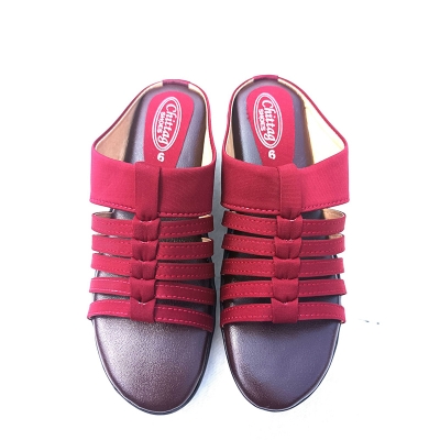 Picture of Comfortable high heeled  female sandals Maroon