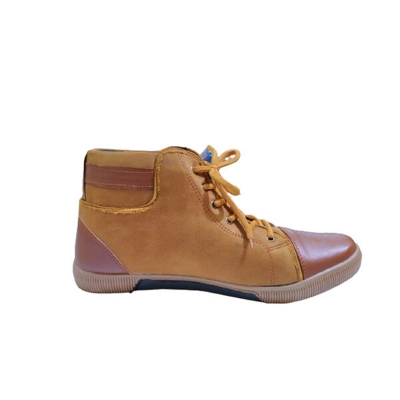 Picture of PU comfortable Mens Fancy Boot Shoes Brown