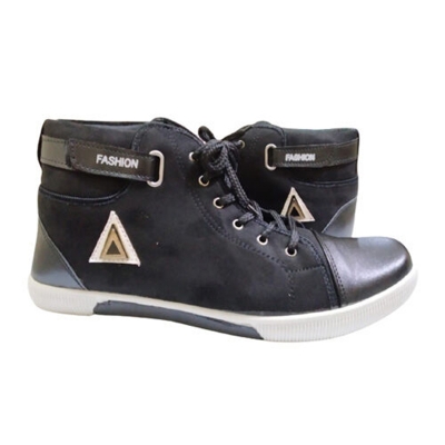 Picture of PU comfortable soft Mens Boot Shoes Black