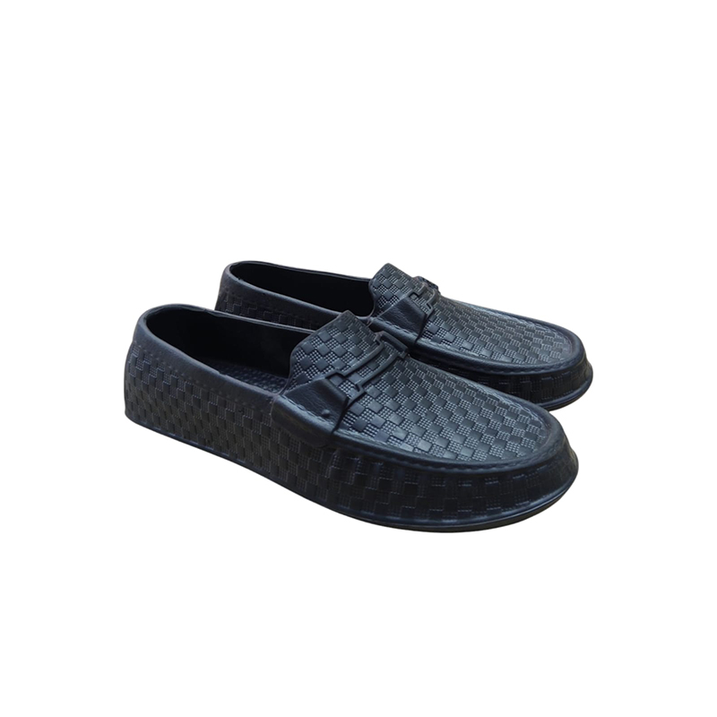 Picture of FASHION Black Rubber Shoes for Men Black