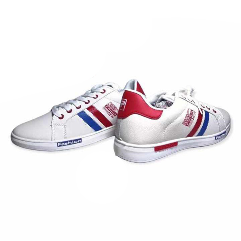 Picture of Panda Men's Fashionable Casual White Sneakers - Shoe for Men Red White