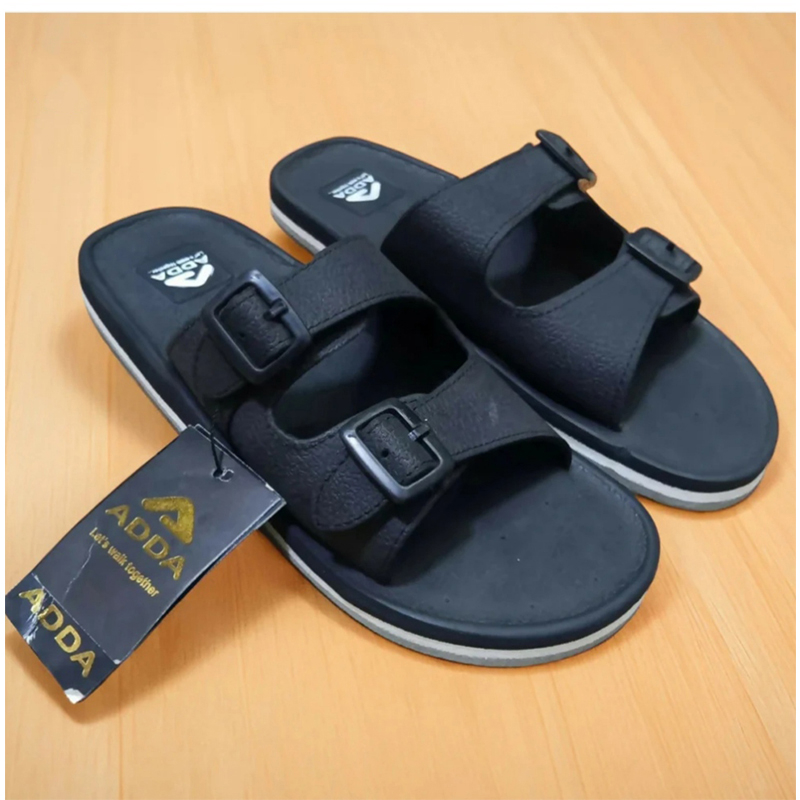 Picture of Adda men's buckle sandals for office & casual wear Multicolor