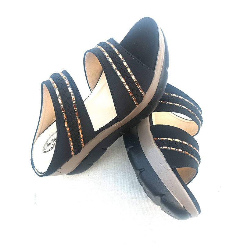 Picture of Exclusive High Heeled Ladies Sandals Shoe For Women Multicolor