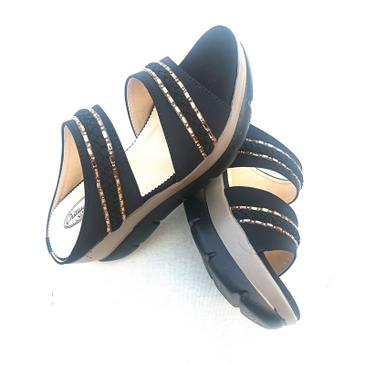 Picture of Exclusive High Heeled Ladies Sandals Shoe For Women Multicolor