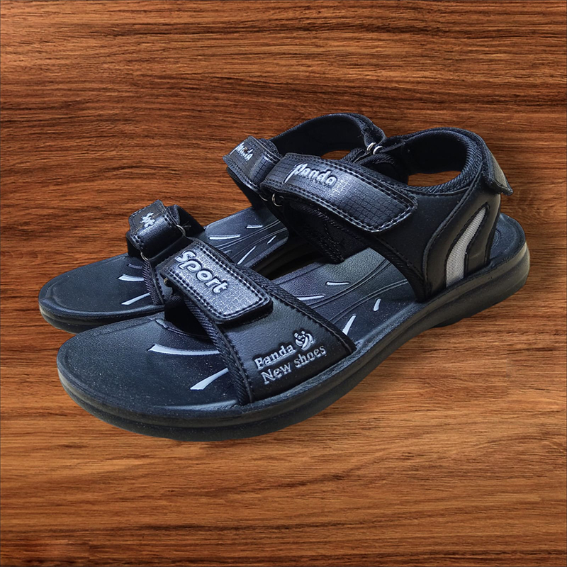 Picture of New Panda comfortable Boys Sandals Black