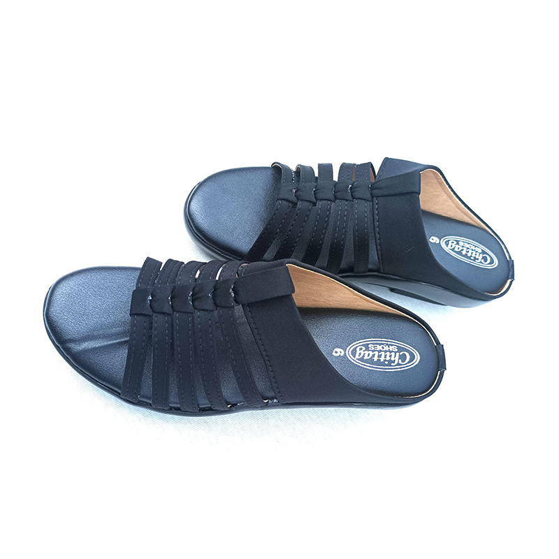 Picture of Ladies Fashion Hill Sandal Black