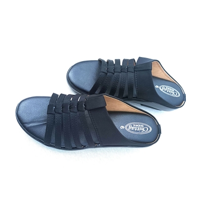 Picture of Ladies Fashion Hill Sandal Black