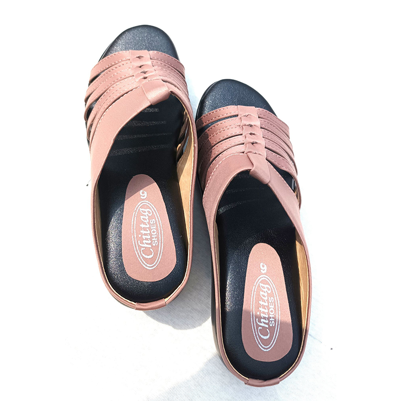 Picture of Comfortable high heeled  female sandals Pink