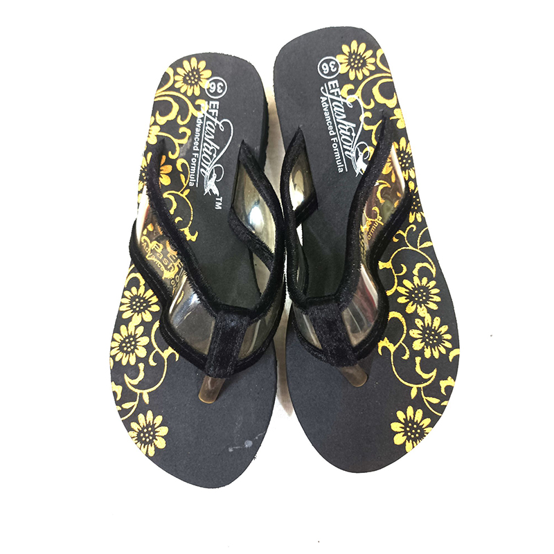 Picture of Artificial Leather Sandal for Women Black