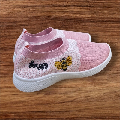 Picture of Slip-On Cotton Casual Walking Stripe Soft Shoes Multicolor