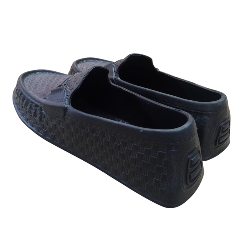 Picture of FASHION Black Rubber Shoes for Men Black
