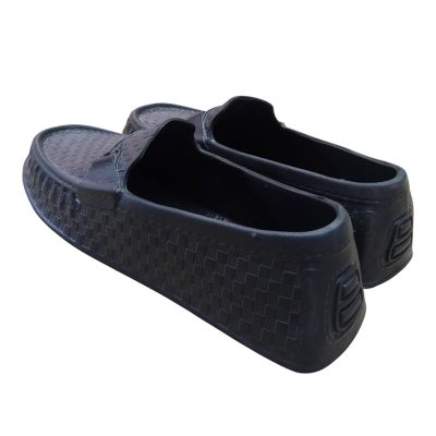 Picture of FASHION Black Rubber Shoes for Men Black
