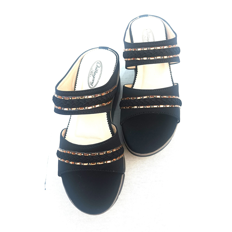 Picture of Exclusive High Heeled Ladies Sandals Shoe For Women Multicolor