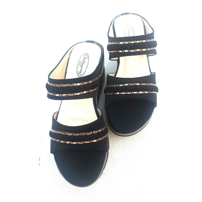 Picture of Exclusive High Heeled Ladies Sandals Shoe For Women Multicolor