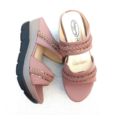 Picture of Exclusive High Heeled Ladies Sandals Shoe For Women Pink