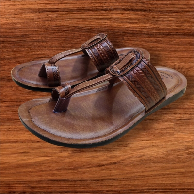 Picture of Artificial Leather Fashionable  Men's Outdoor Sandals Multicolor