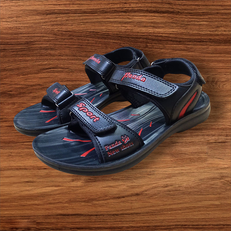 Picture of Panda comfortable Boys Sandals Black/Red