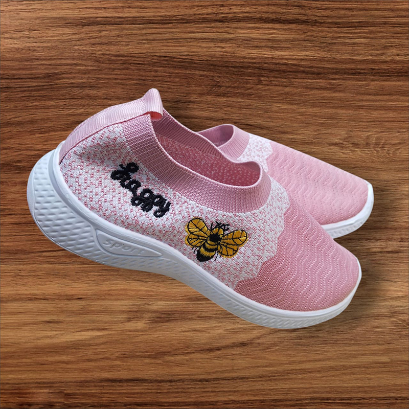 Picture of Slip-On Cotton Casual Walking Stripe Soft Shoes Multicolor