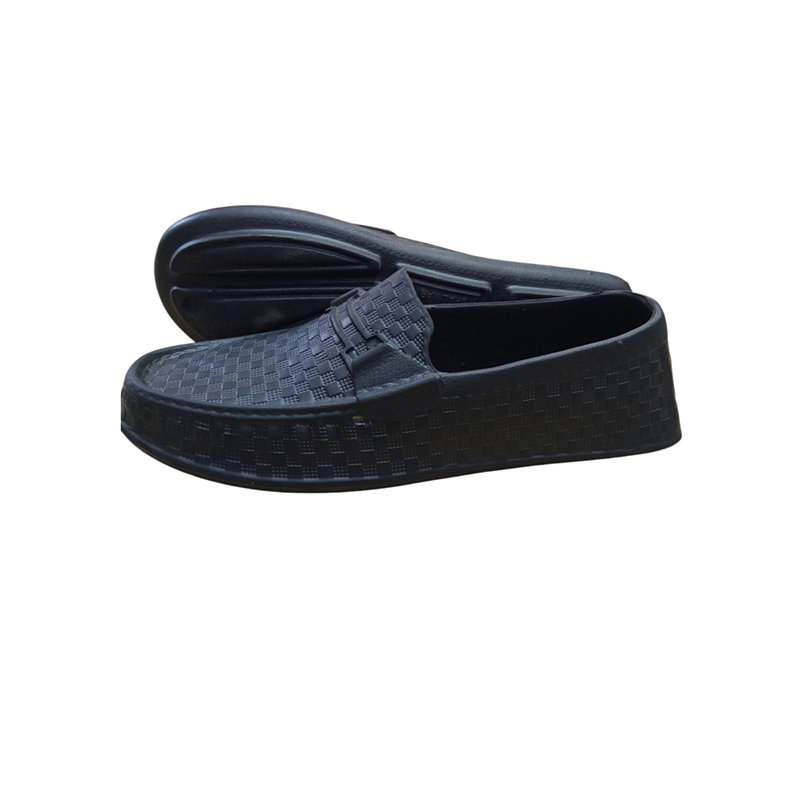 Picture of FASHION Black Rubber Shoes for Men Black