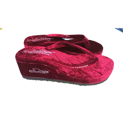 Picture of Ladies Fashion Flip Flop Sandal Red