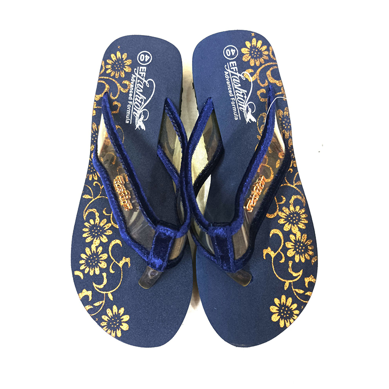 Picture of Artificial Leather Sandal for Women Blue