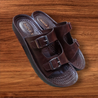 Picture of Active PU Casual Buckle Chappal Sandale for Men Multicolor