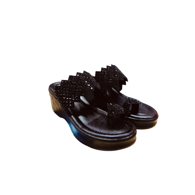 Picture of Exclusive high heeled ladies sandals Black