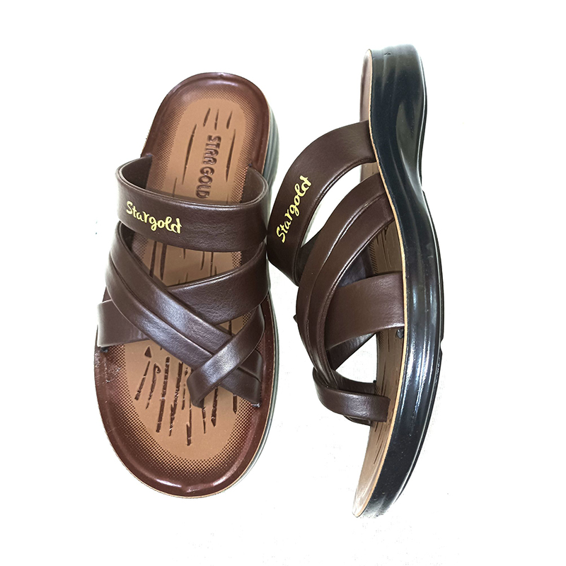 Picture of Artificial Leather Fashionable  Men's Outdoor Sandals Brown