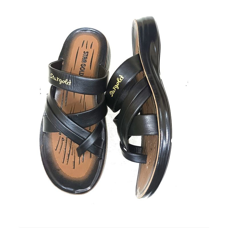 Picture of Artificial Leather Fashionable  Men's Outdoor Sandals Black