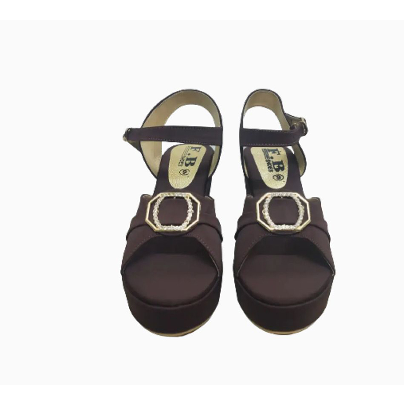 Picture of Eid Exclusive high heeled belt ladies sandals Coffee