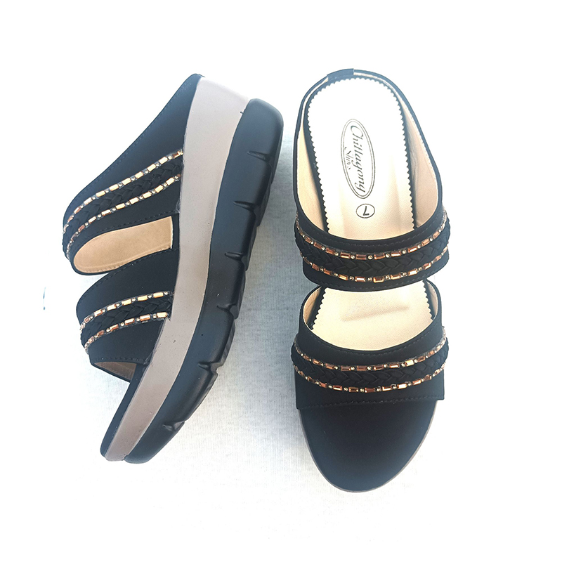 Picture of Exclusive High Heeled Ladies Sandals Shoe For Women Multicolor