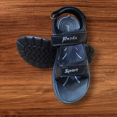 Picture of New Panda comfortable Boys Sandals Black