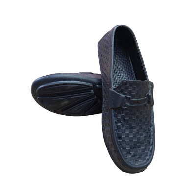 Picture of FASHION Black Rubber Shoes for Men Black
