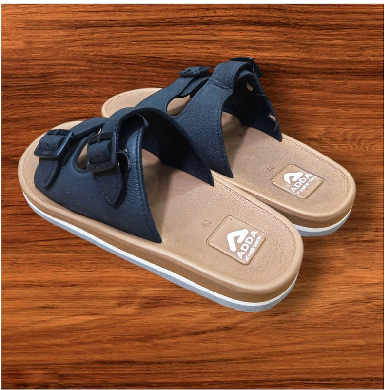 Picture of Adda men's buckle sandals for office & casual wear Multicolor