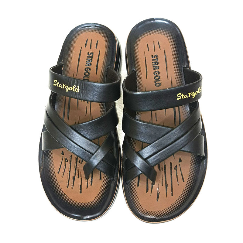 Picture of Artificial Leather Fashionable  Men's Outdoor Sandals Black