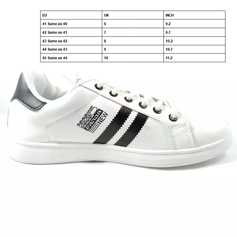 Picture of Panda Fashionable Casual White Sneakers for Men White