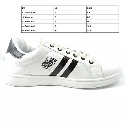 Picture of Panda Fashionable Casual White Sneakers for Men White