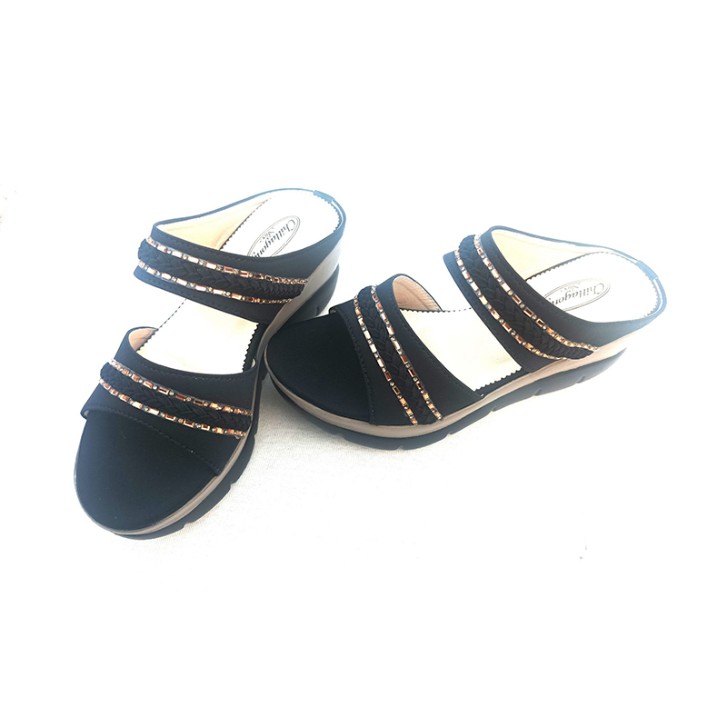 Picture of Exclusive High Heeled Ladies Sandals Shoe For Women Multicolor