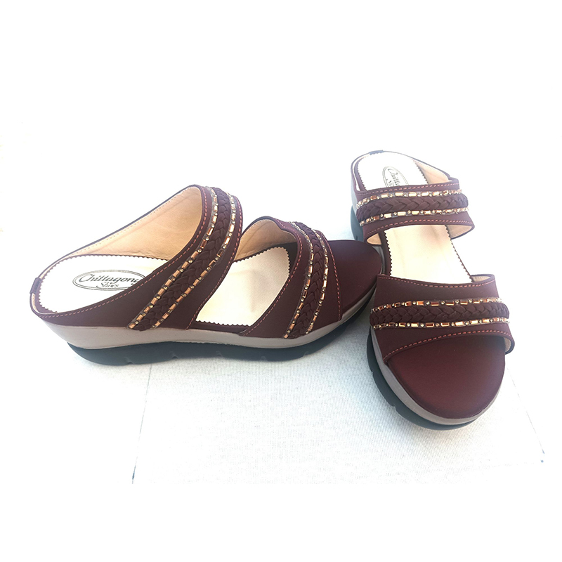 Picture of Exclusive High Heeled Ladies Sandals Shoe For Women Coffee