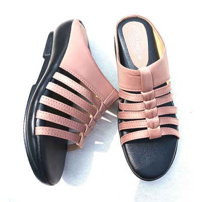 Picture of Comfortable high heeled  female sandals Pink