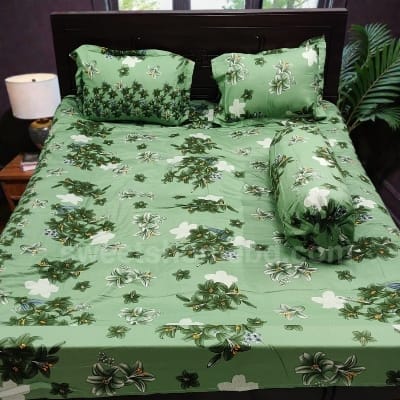 Picture of King Size Twil Fabric Cotton Bedsheet with Side pillow Cover BT-516