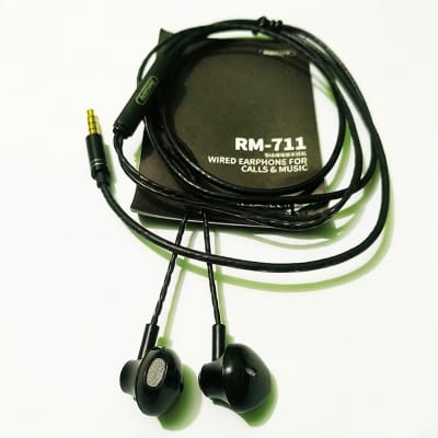 Picture of Remax RM-711 Bass Wired Earphone with Mic - Black