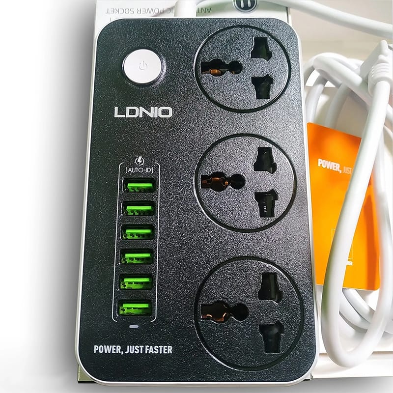 Picture of LDNIO SC3604 6 USB Port Power Strip 2500W 2M - TechLimb