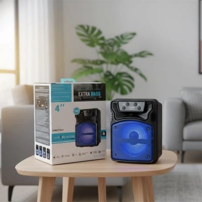 Picture of KTS GTS-1396 4 Inch Bluetooth Speaker with RGB & TWS - Blue
