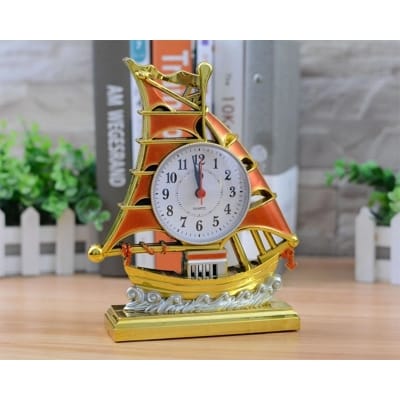 Picture of TechLimb Vintage Ship Table Alarm Clock - Yellow