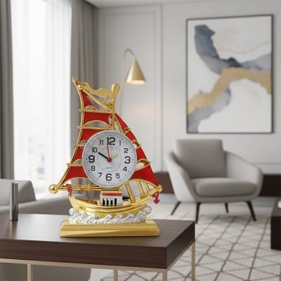 Picture of TechLimb Vintage Ship Table Alarm Clock - Yellow