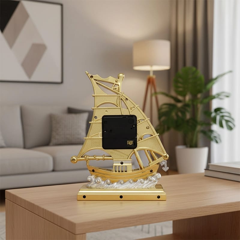 Picture of TechLimb Vintage Ship Table Alarm Clock - Yellow