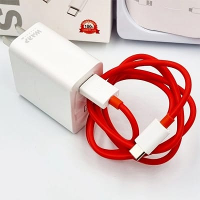 Picture of OnePlus Warp 45W Fast Charger with 6A Type-C Cable - TechLimb