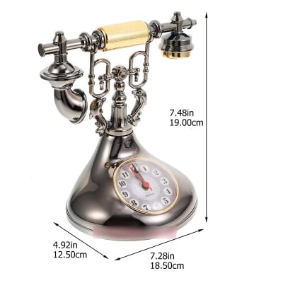 Picture of TechLimb Retro Vintage Telephone Model Alarm Clock - Gold