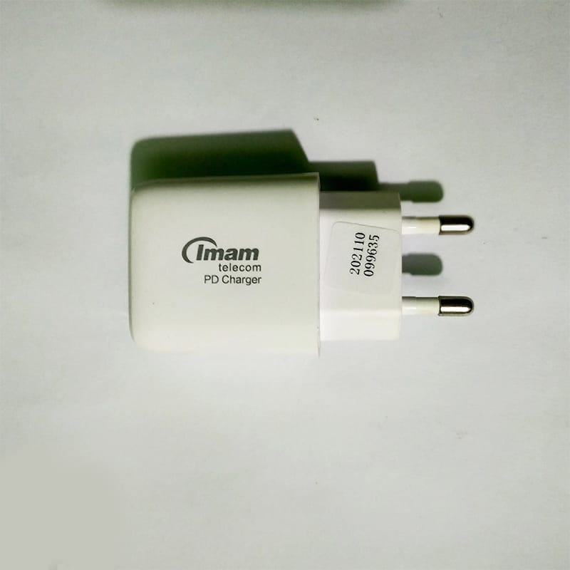 Picture of Imam S111 25W PD Fast Charger with Type-C to Type-C Cable - White